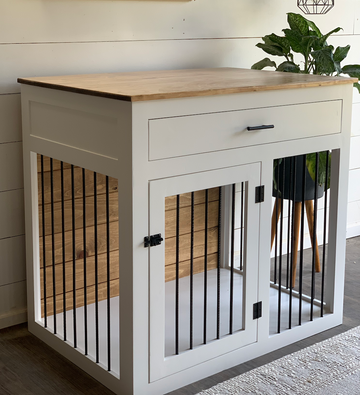 XL Dog Crate with Drawer