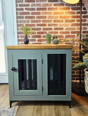 wooden dog kennel furniture