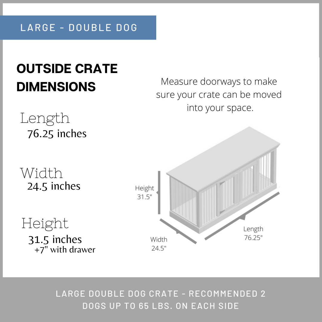 Double Large Dog Crate Plans