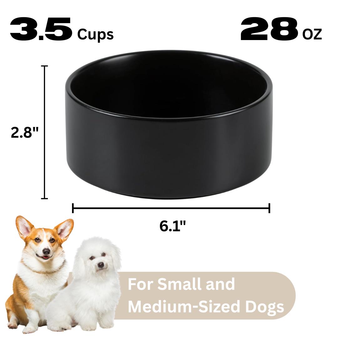 Ceramic dog bowl