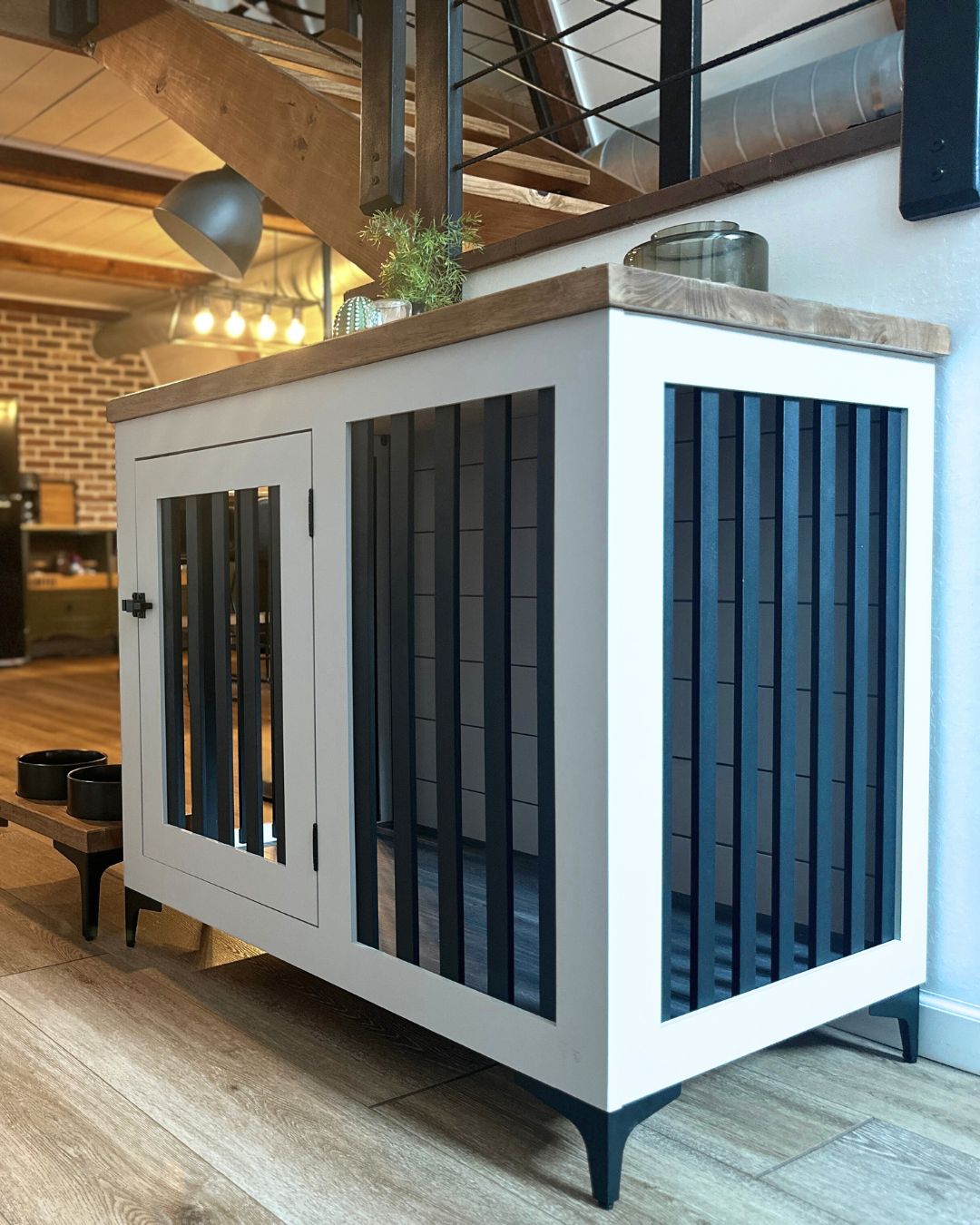 large designer dog kennel furniture