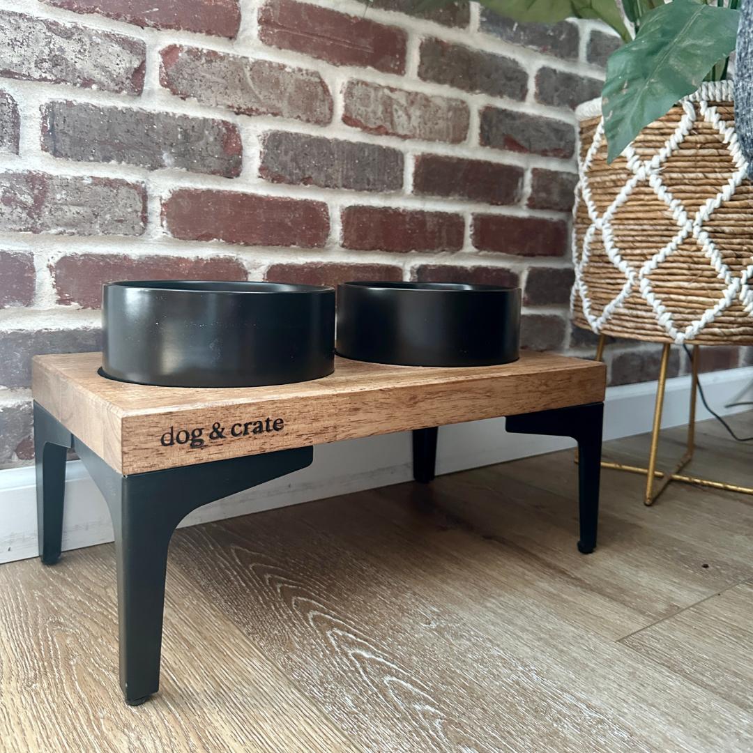 custom dog water bowl stand