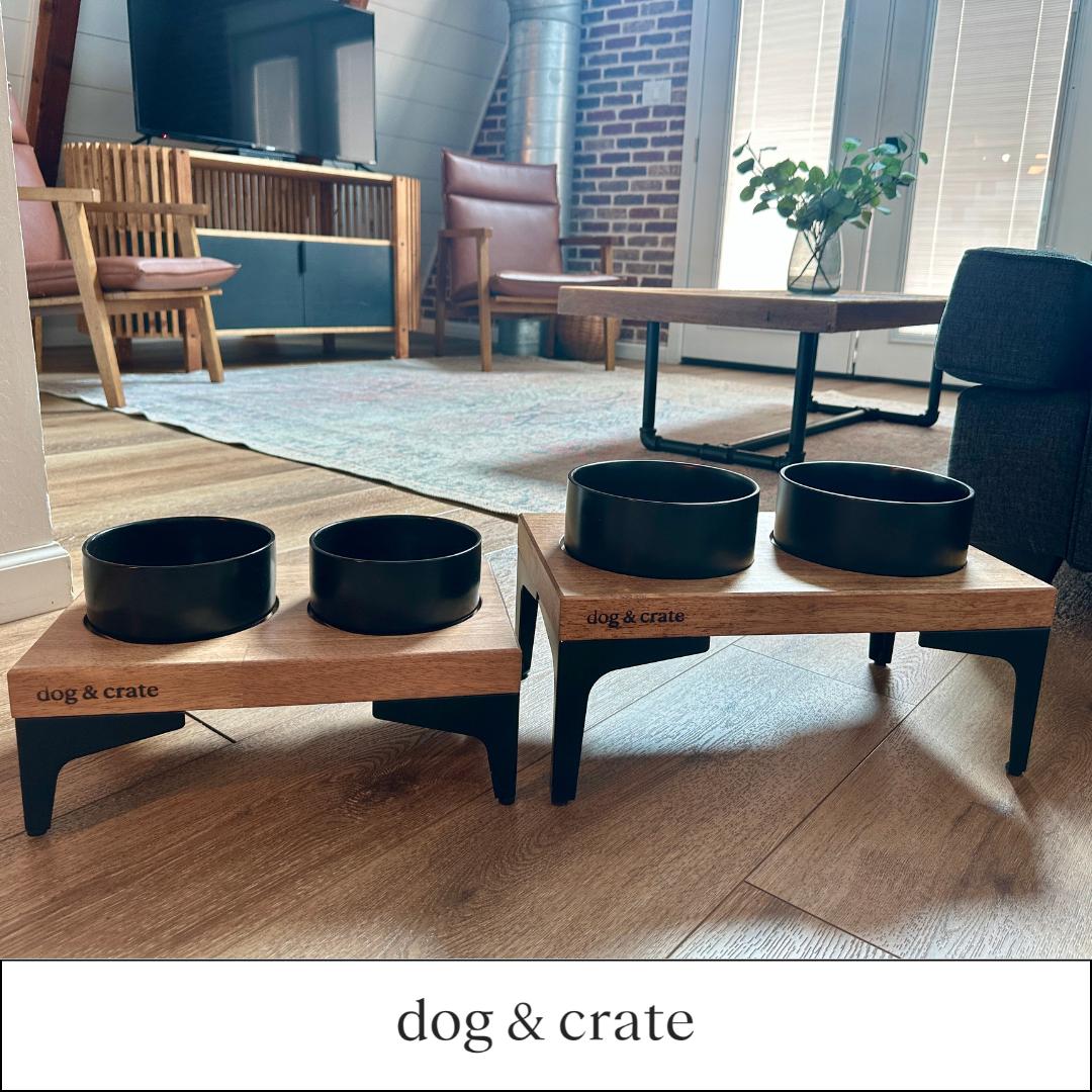 designer dog bowl sizes