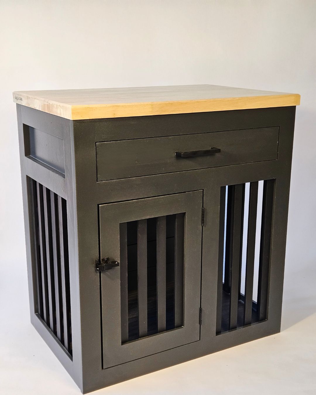 modern dog crate furniture with luxury look