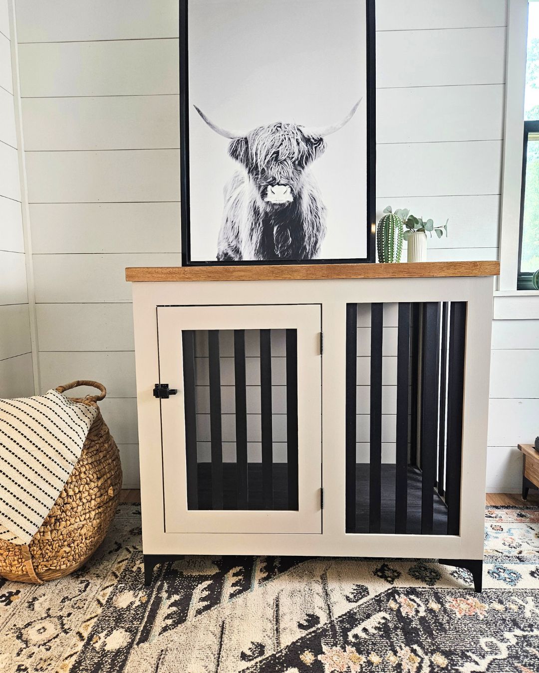 large custom dog crate furniture