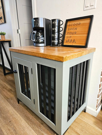 luxury wooded dog crate furniture