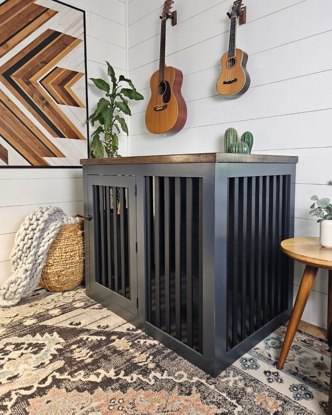 wooden dog crate furniture for XL dog