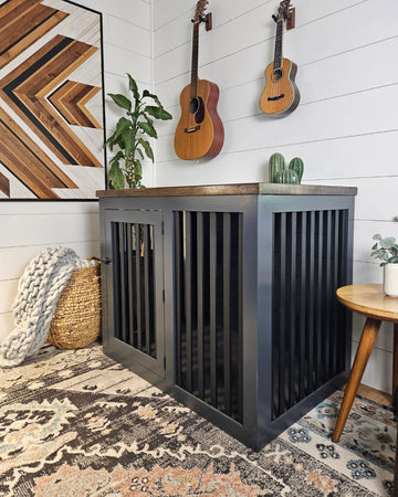 wooden dog crate furniture for XL dog