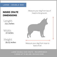 Load image into Gallery viewer, Large Double dog crates in San Antonio TX
