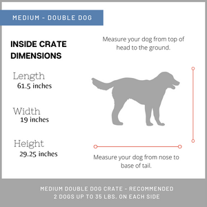 Medium Double Dog Kennel Austin