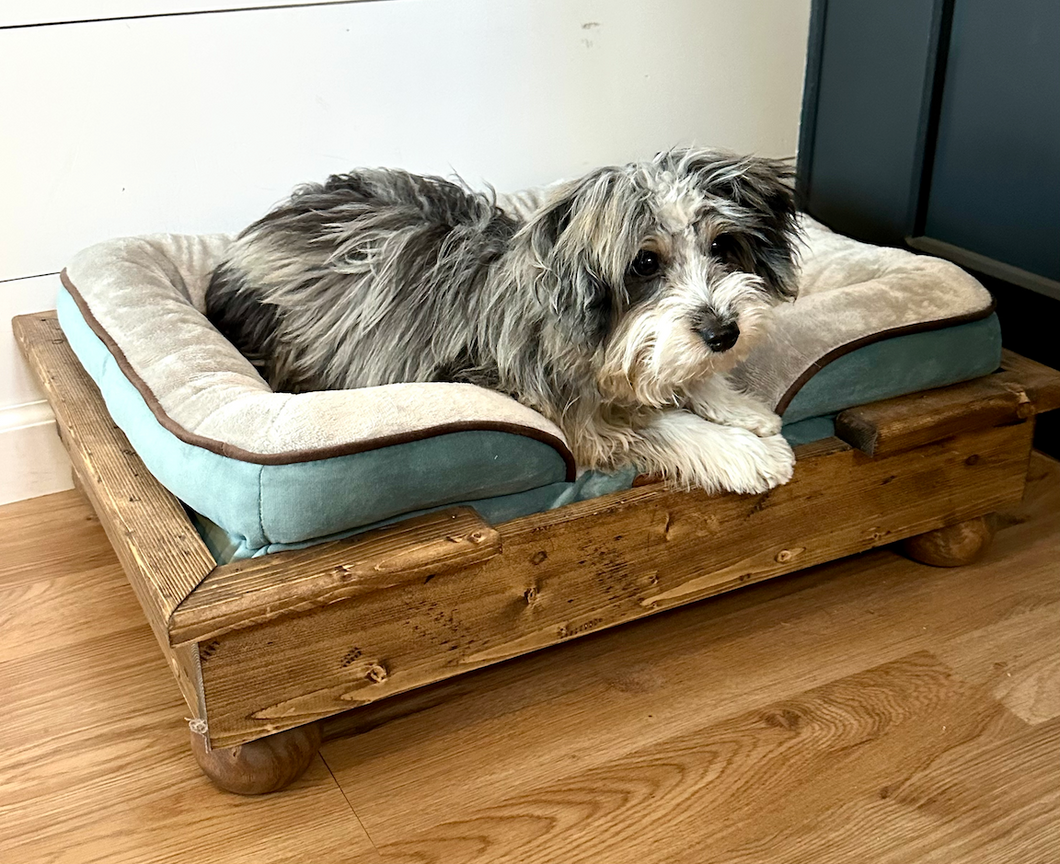 Large dog bed frame best sale