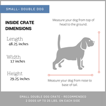 Load image into Gallery viewer, Small double dog kennel furniture
