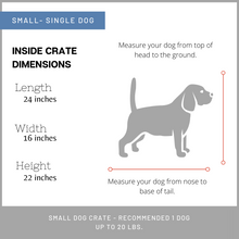Load image into Gallery viewer, Small custom dog crate furniture
