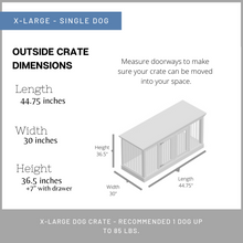 Load image into Gallery viewer, Single Dog Crate - XL
