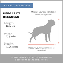 Load image into Gallery viewer, XL Double dog kennel Furniture
